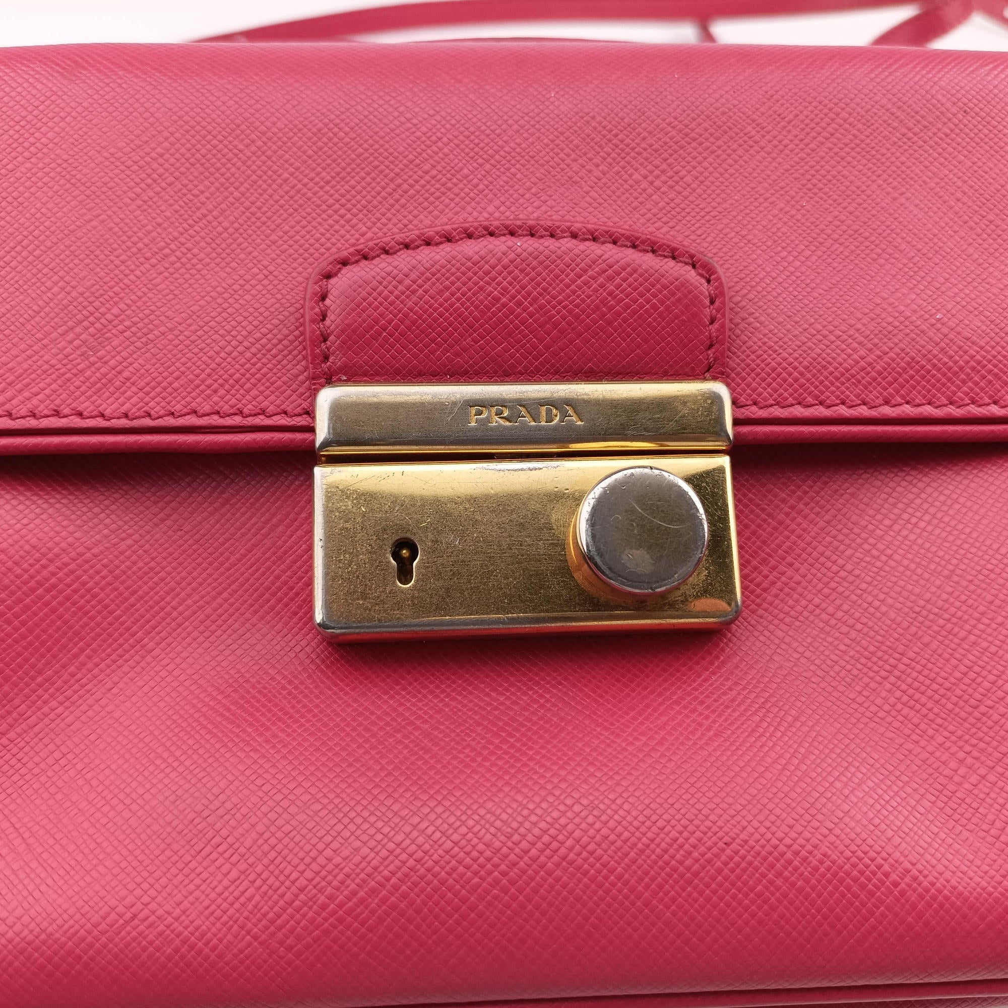 Sound Satchel Pink SAFFIANO Leather BT0960 117サウンド サッチェル ピンク サフィアーノレザー BT0960 117
