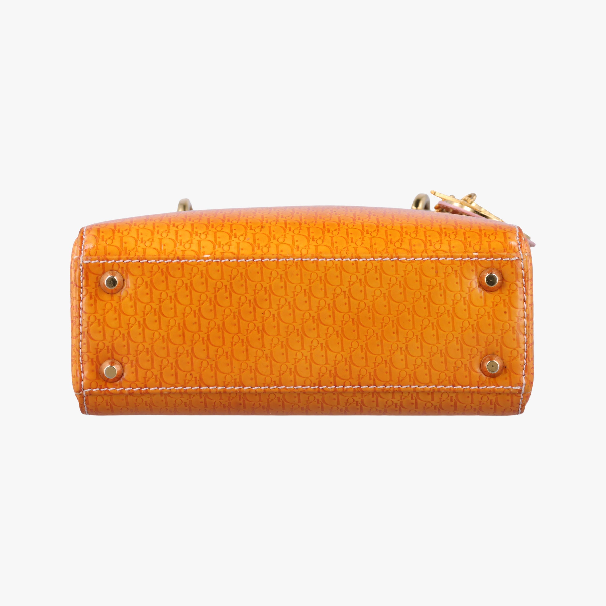 Lady Dior Mini Bag Yellow patent MA-0031レディディオールミニバッグ イエロー パテント MA-0031