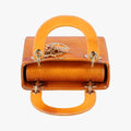 Lady Dior Mini Bag Yellow patent MA-0031レディディオールミニバッグ イエロー パテント MA-0031