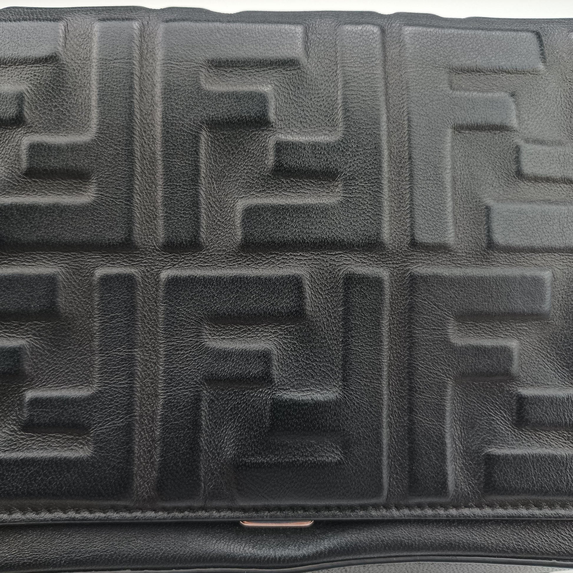 FF logo Black Leather 7M0299 7M0299 A72V 208-0501FFロゴ ブラック レザー 7M0299 7M0299 A72V 208-0501
