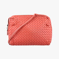 NODINI Intrecciato Red lambskin B02037527Zノディーニ イントレチャート レッド ラムスキン B02037527Z