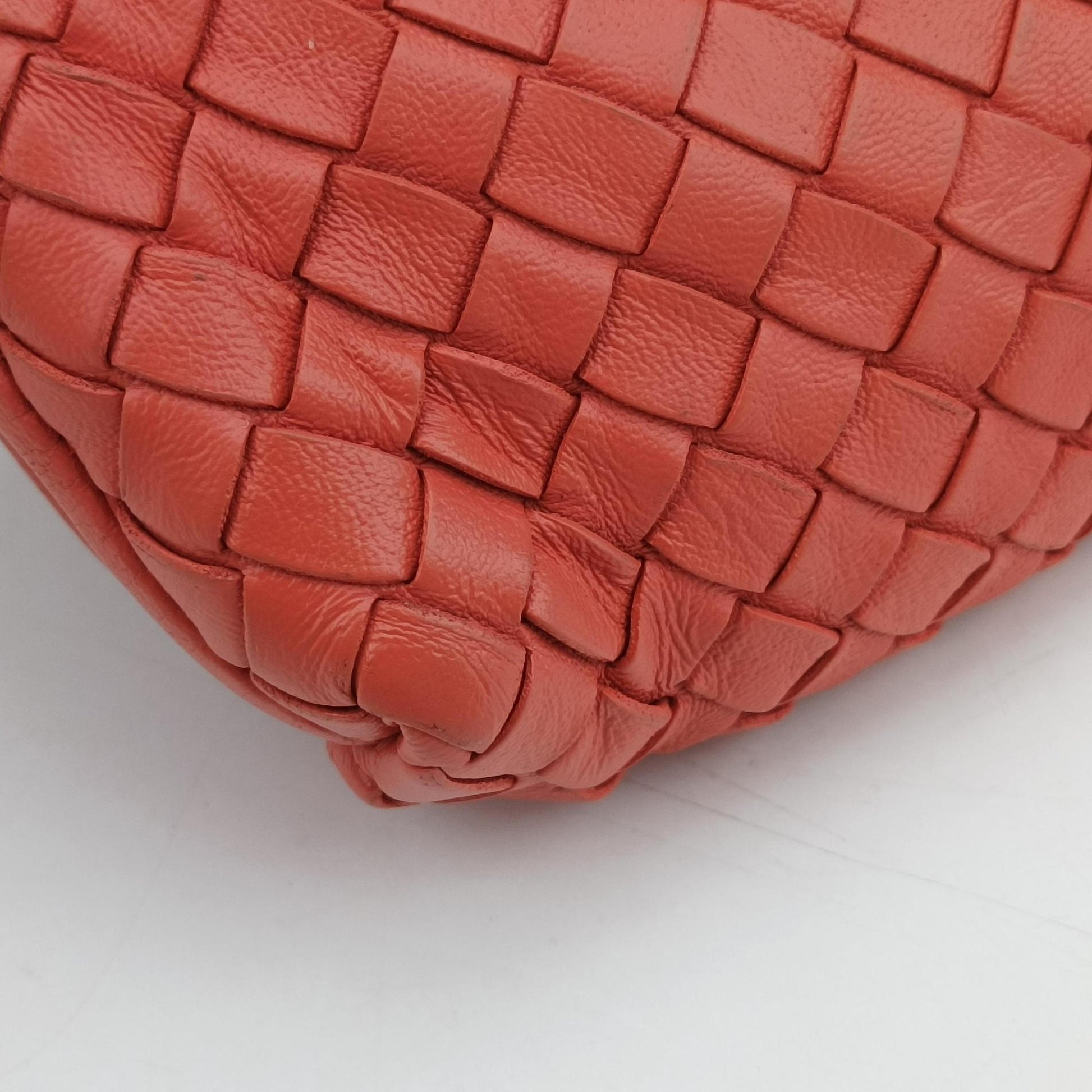 NODINI Intrecciato Red lambskin B02037527Zノディーニ イントレチャート レッド ラムスキン B02037527Z