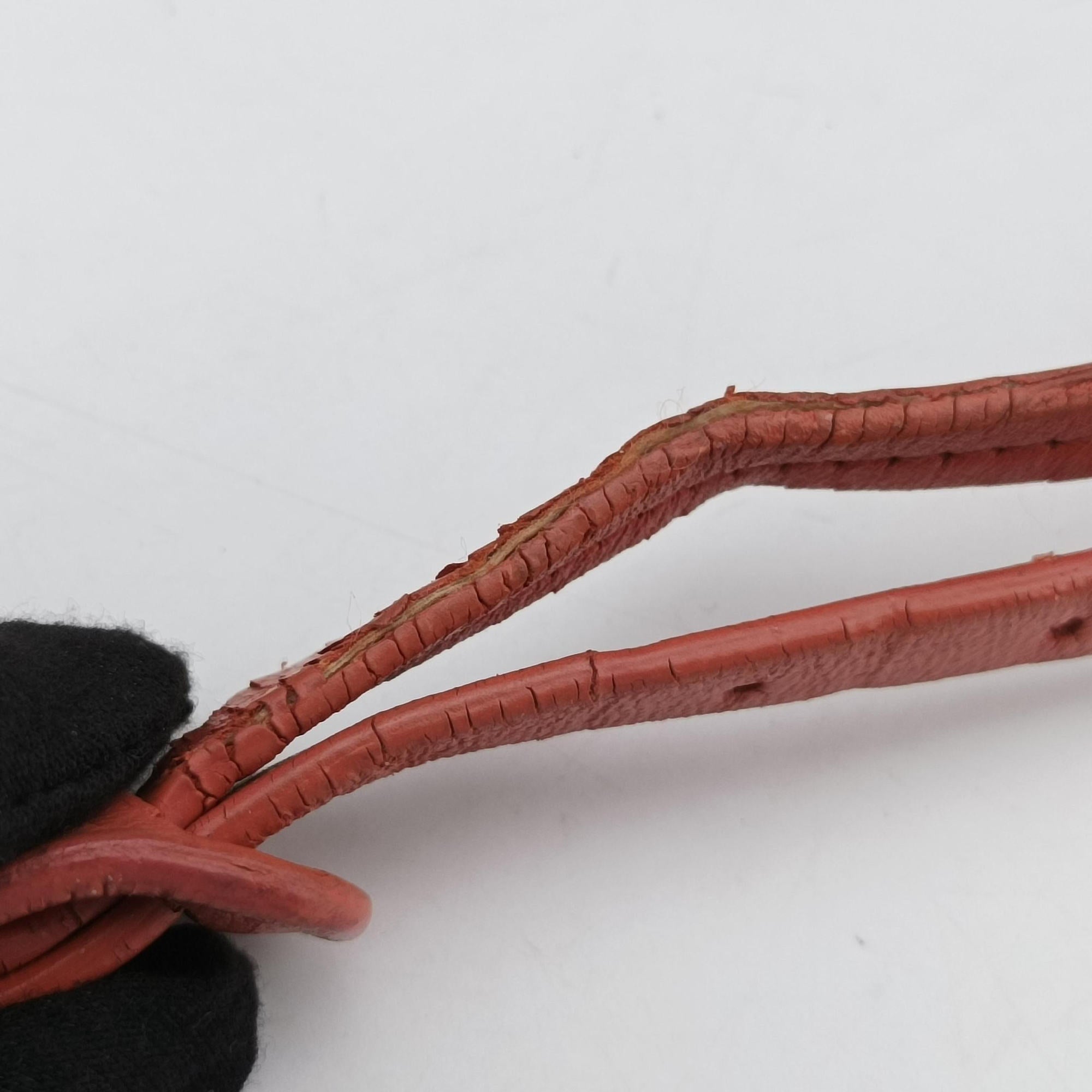 NODINI Intrecciato Red lambskin B02037527Zノディーニ イントレチャート レッド ラムスキン B02037527Z