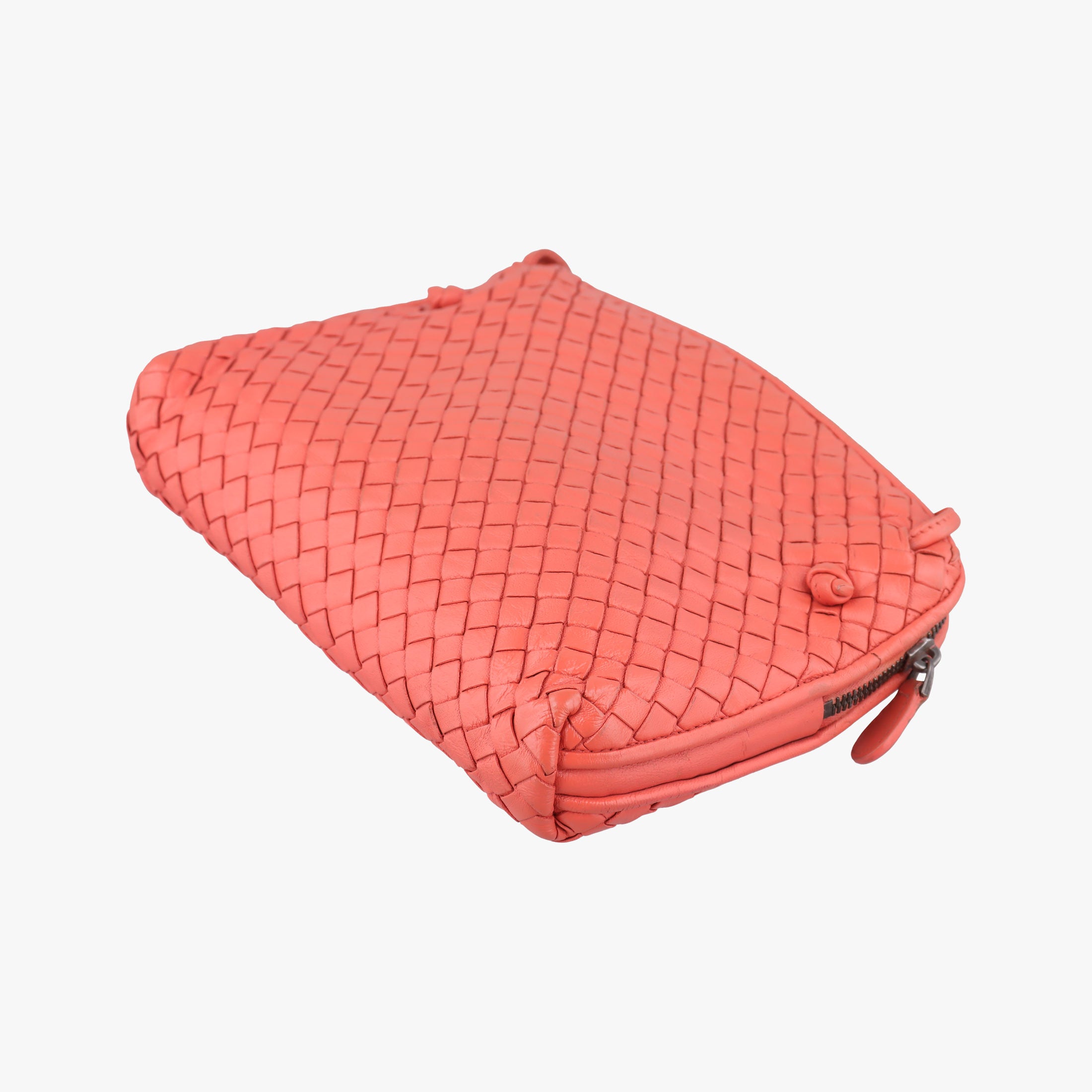 NODINI Intrecciato Red lambskin B02037527Zノディーニ イントレチャート レッド ラムスキン B02037527Z