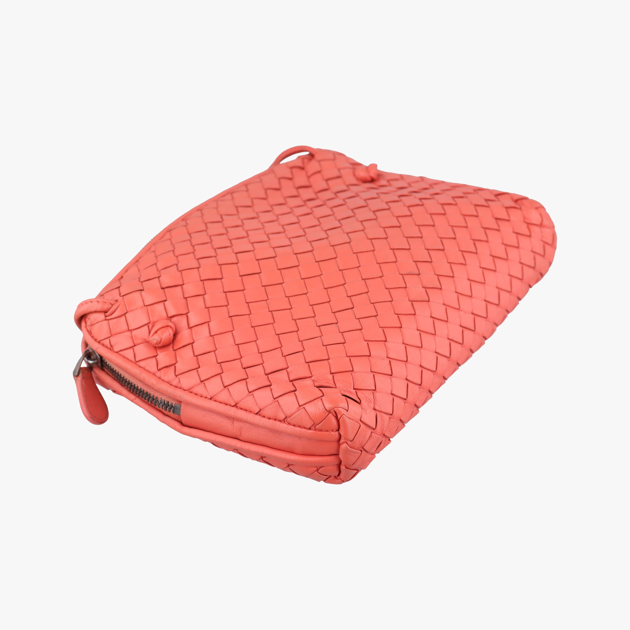 NODINI Intrecciato Red lambskin B02037527Zノディーニ イントレチャート レッド ラムスキン B02037527Z