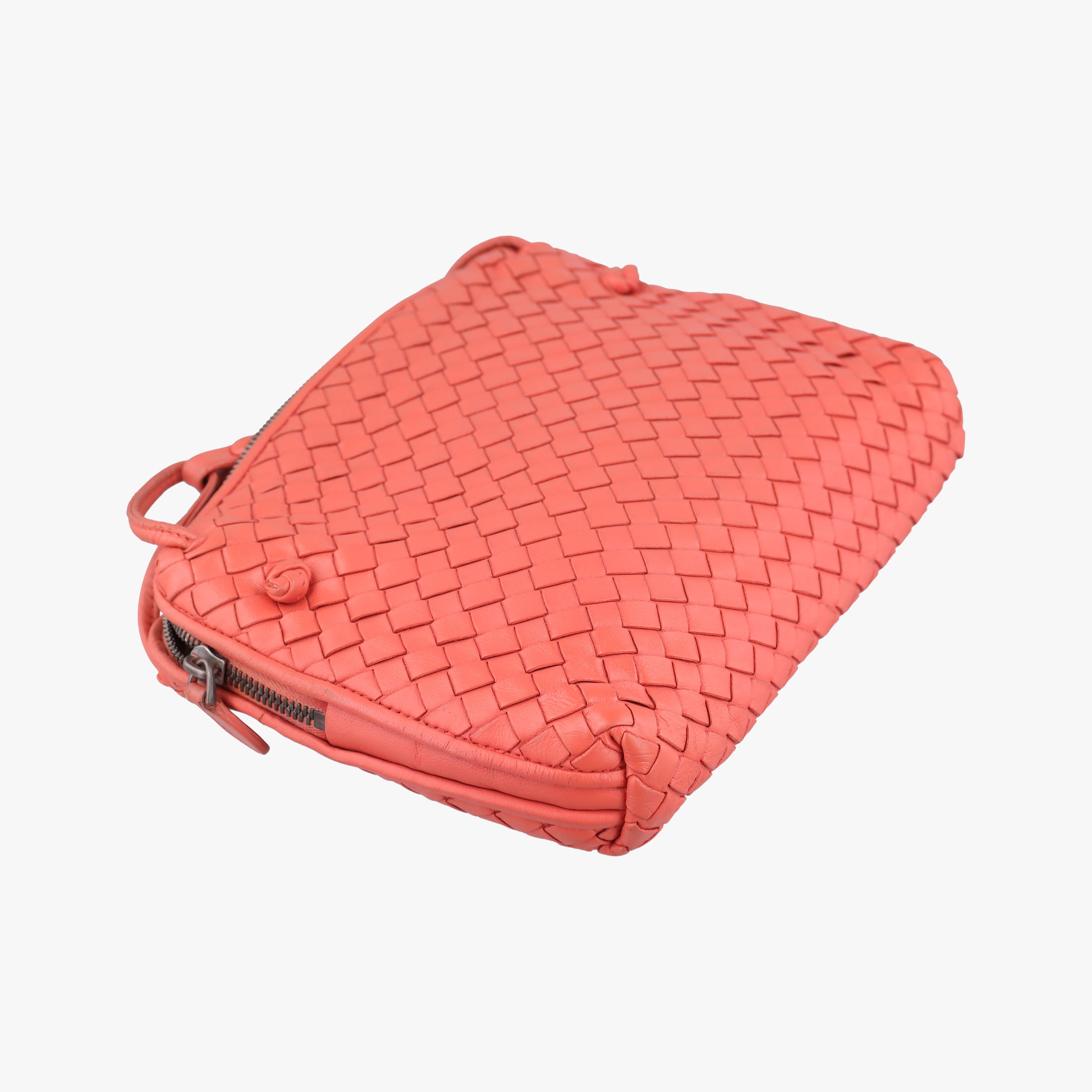 NODINI Intrecciato Red lambskin B02037527Zノディーニ イントレチャート レッド ラムスキン B02037527Z