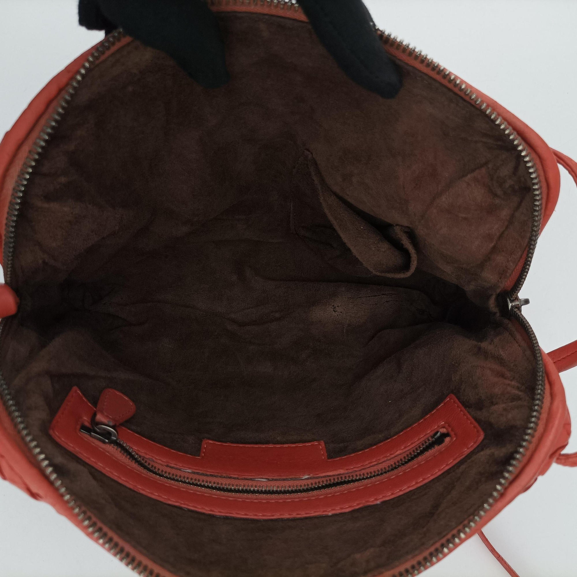 NODINI Intrecciato Red lambskin B02037527Zノディーニ イントレチャート レッド ラムスキン B02037527Z