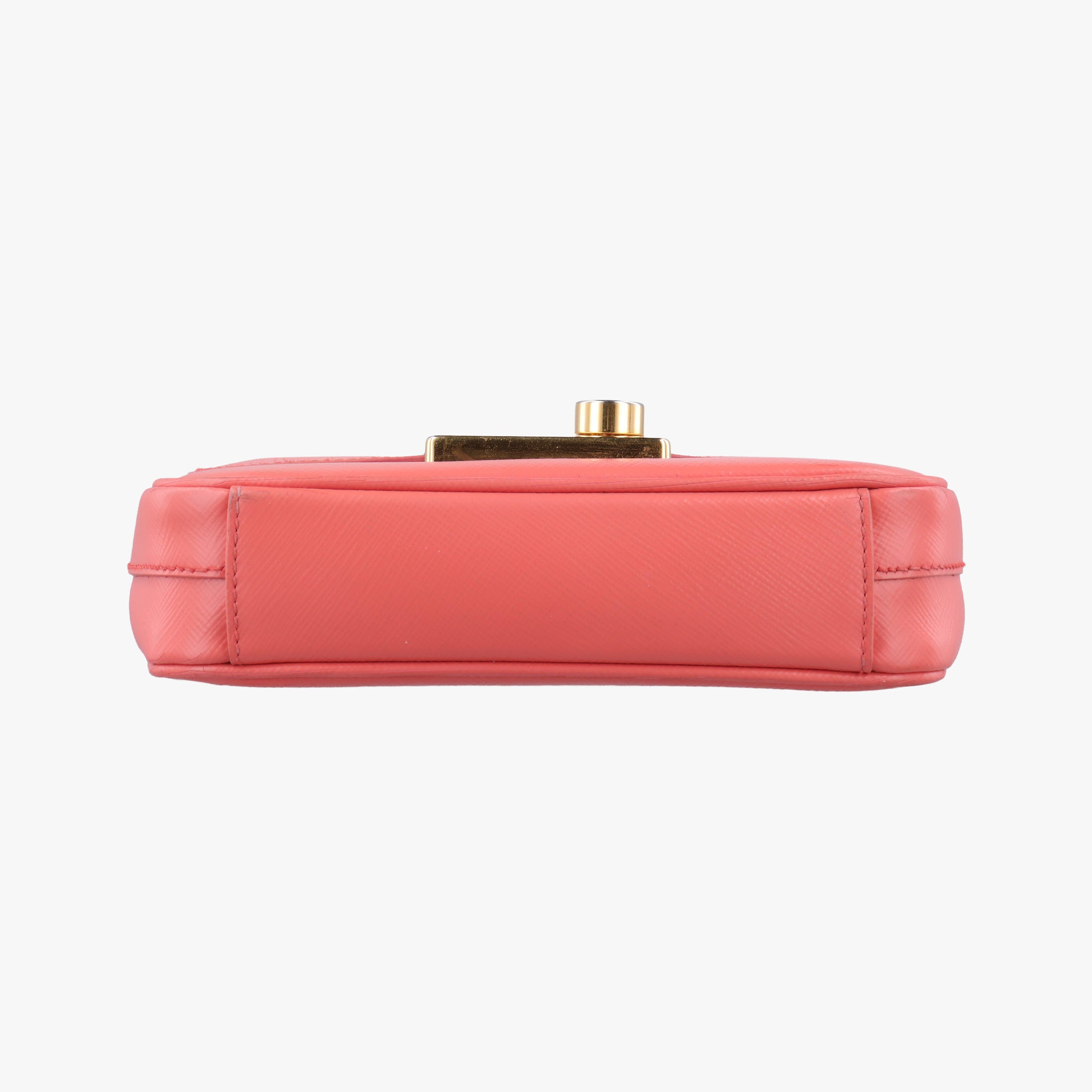 lock Fuoco Sound Top Handle Pink orange SAFFIANO Leather BT0963 31/Eロック フオコ サウンドトップハンドル ピンクオレンジ サフィアーノレザー BT0963 31/E