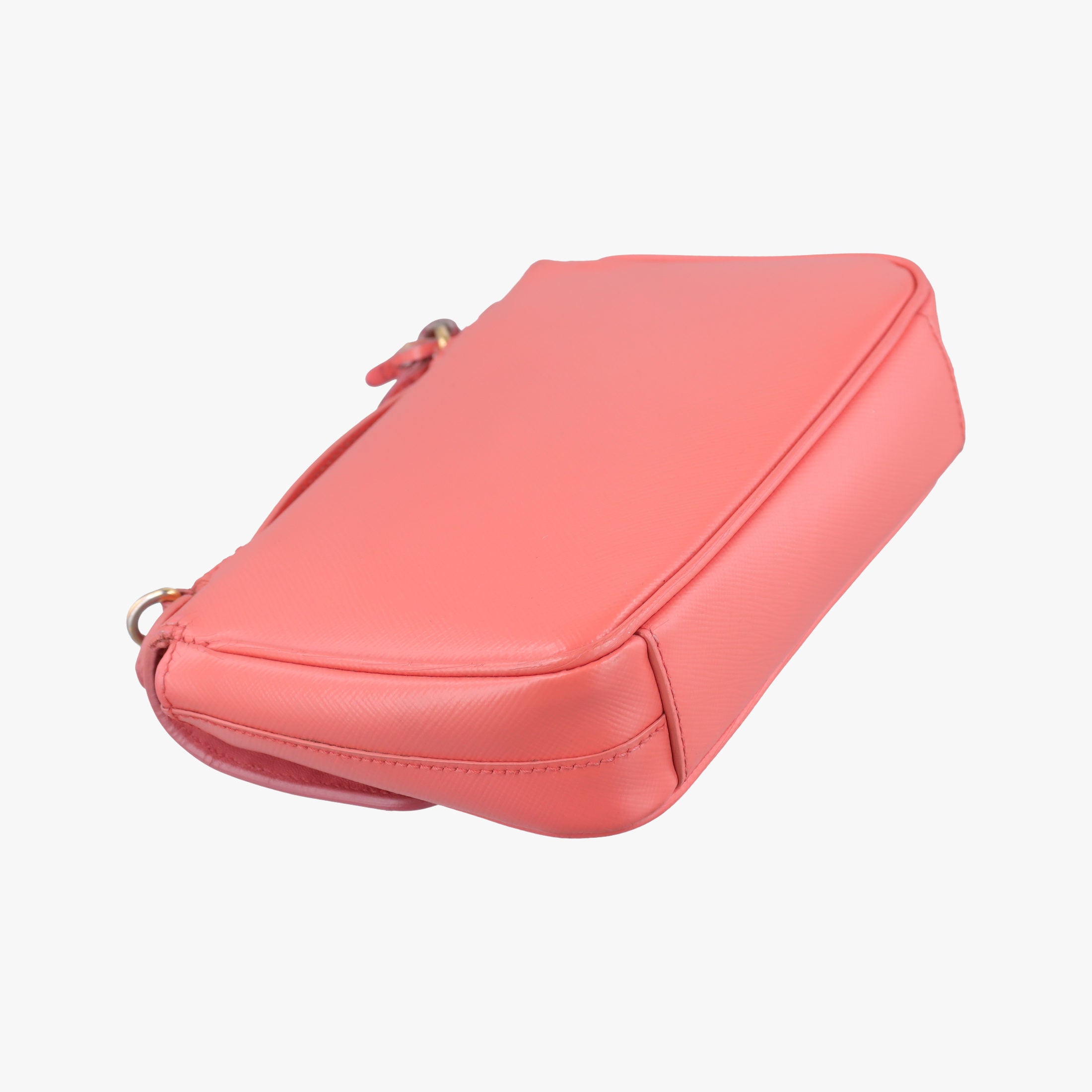 lock Fuoco Sound Top Handle Pink orange SAFFIANO Leather BT0963 31/Eロック フオコ サウンドトップハンドル ピンクオレンジ サフィアーノレザー BT0963 31/E