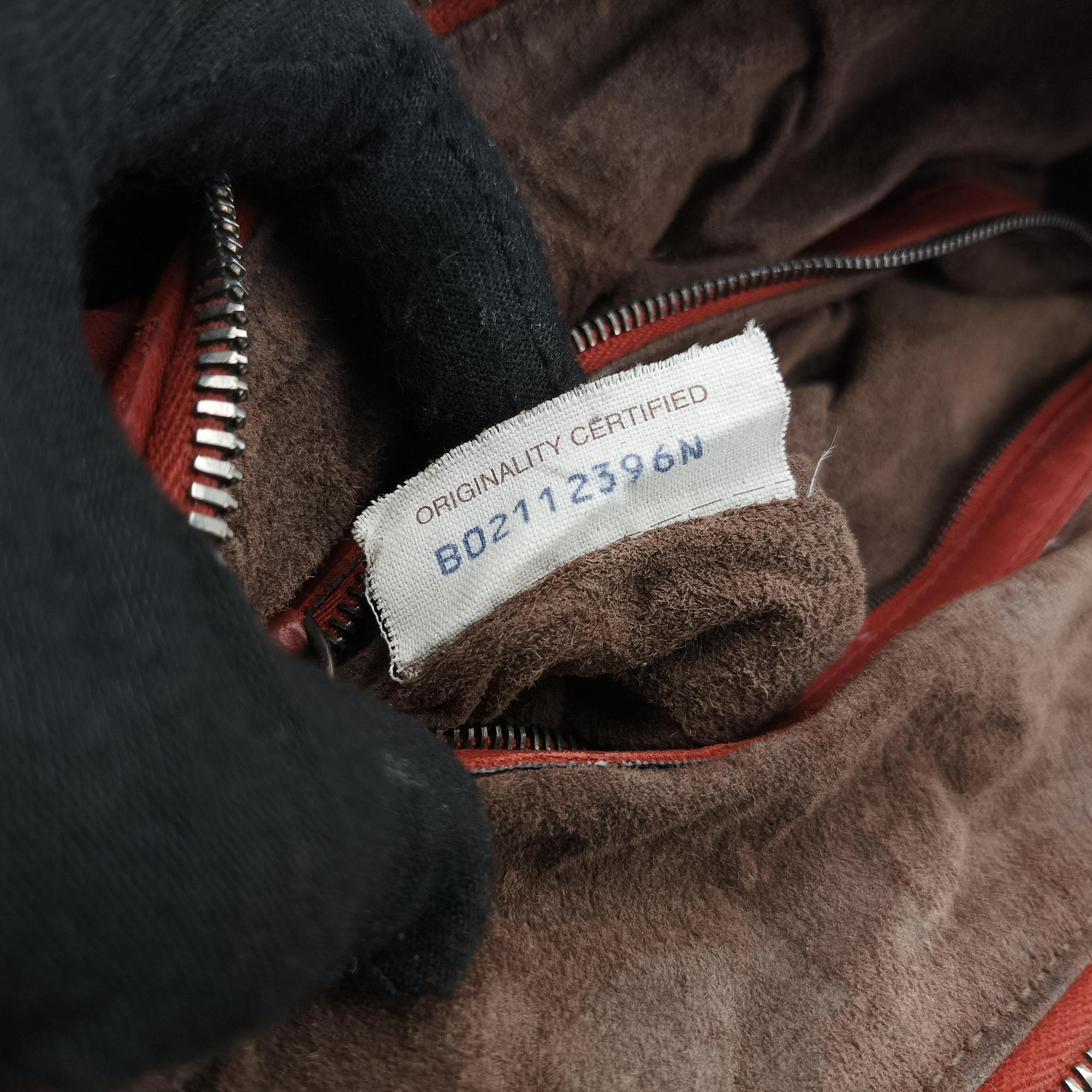 NODINI Intrecciato Red lambskin B02112396Nノディーニ イントレチャート レッド ラムスキン B02112396N