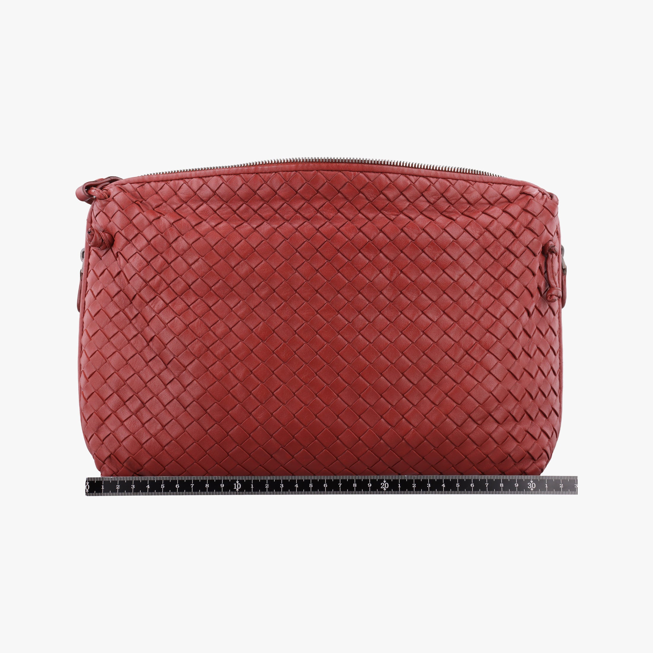 NODINI Intrecciato Red lambskin B02112396Nノディーニ イントレチャート レッド ラムスキン B02112396N