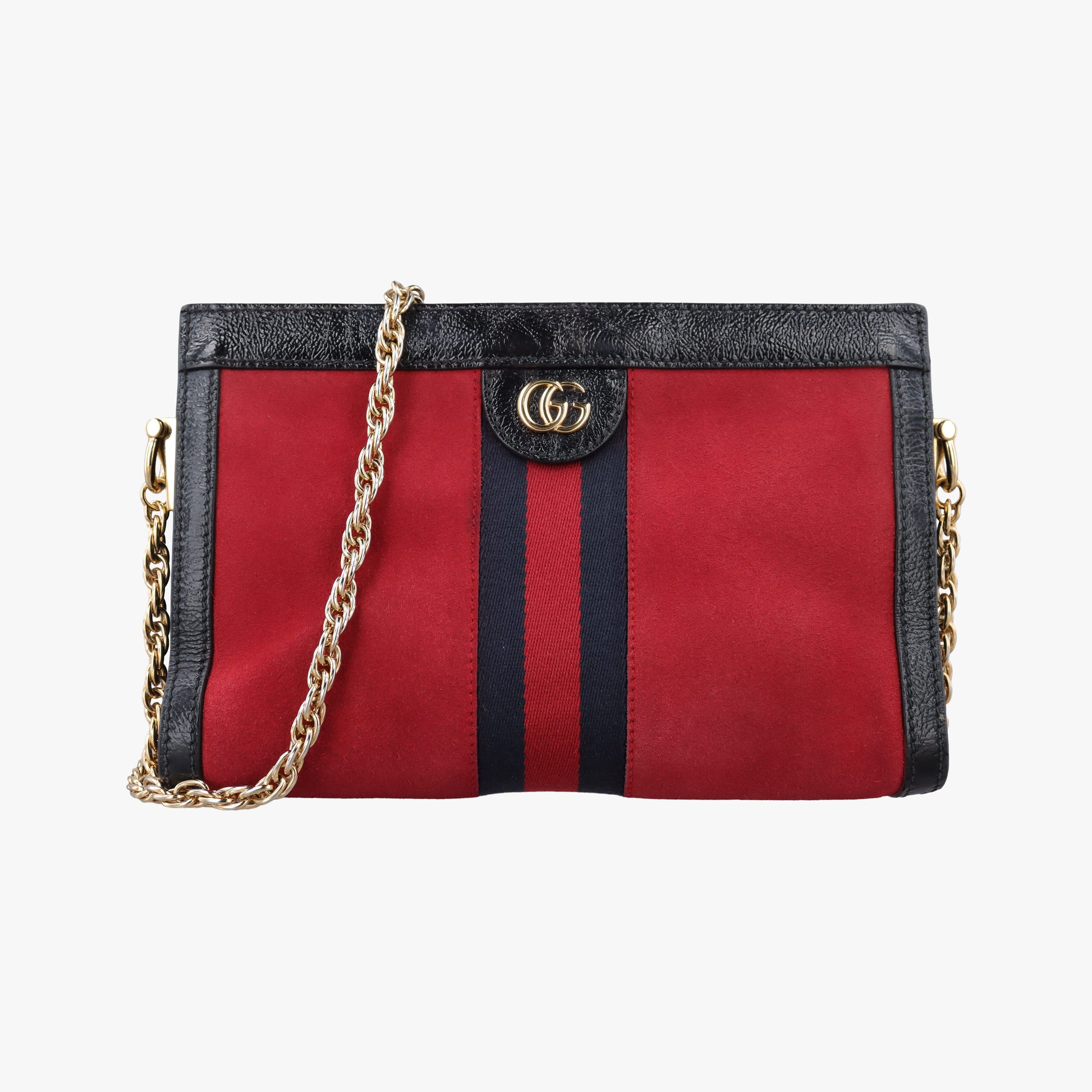 Ophidia Red×Black Suede×Patent 503877 D024101566オフィディア レッド×ブラック スエード×パテント 503877 D024101566