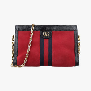 Ophidia Red×Black Suede×Patent 503877 D024101566オフィディア レッド×ブラック スエード×パテント 503877 D024101566
