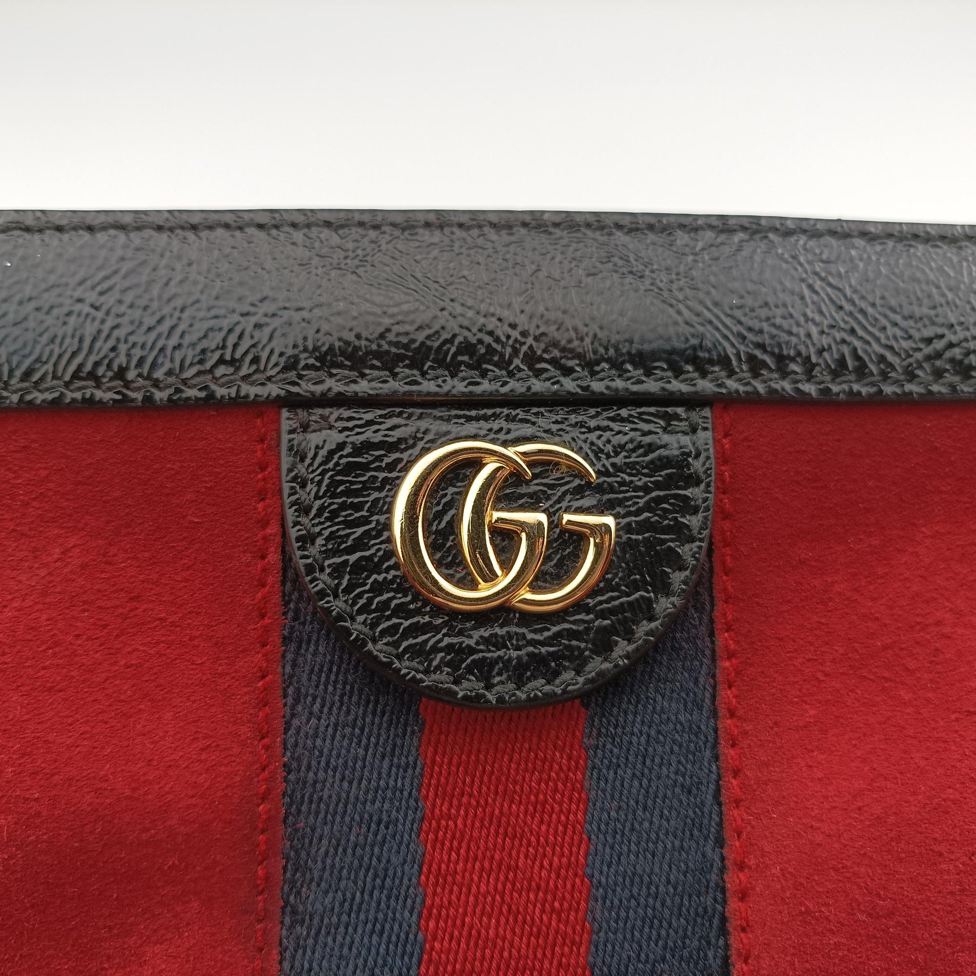Ophidia Red×Black Suede×Patent 503877 D024101566オフィディア レッド×ブラック スエード×パテント 503877 D024101566