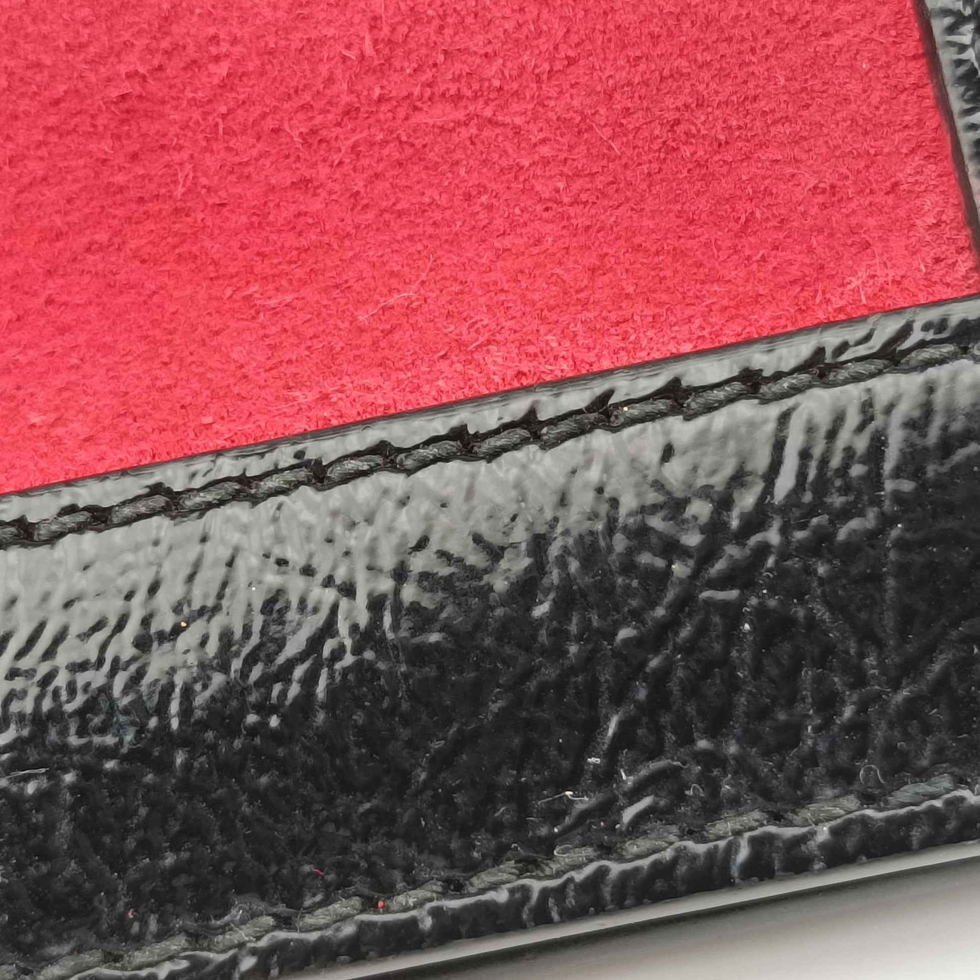 Ophidia Red×Black Suede×Patent 503877 D024101566オフィディア レッド×ブラック スエード×パテント 503877 D024101566