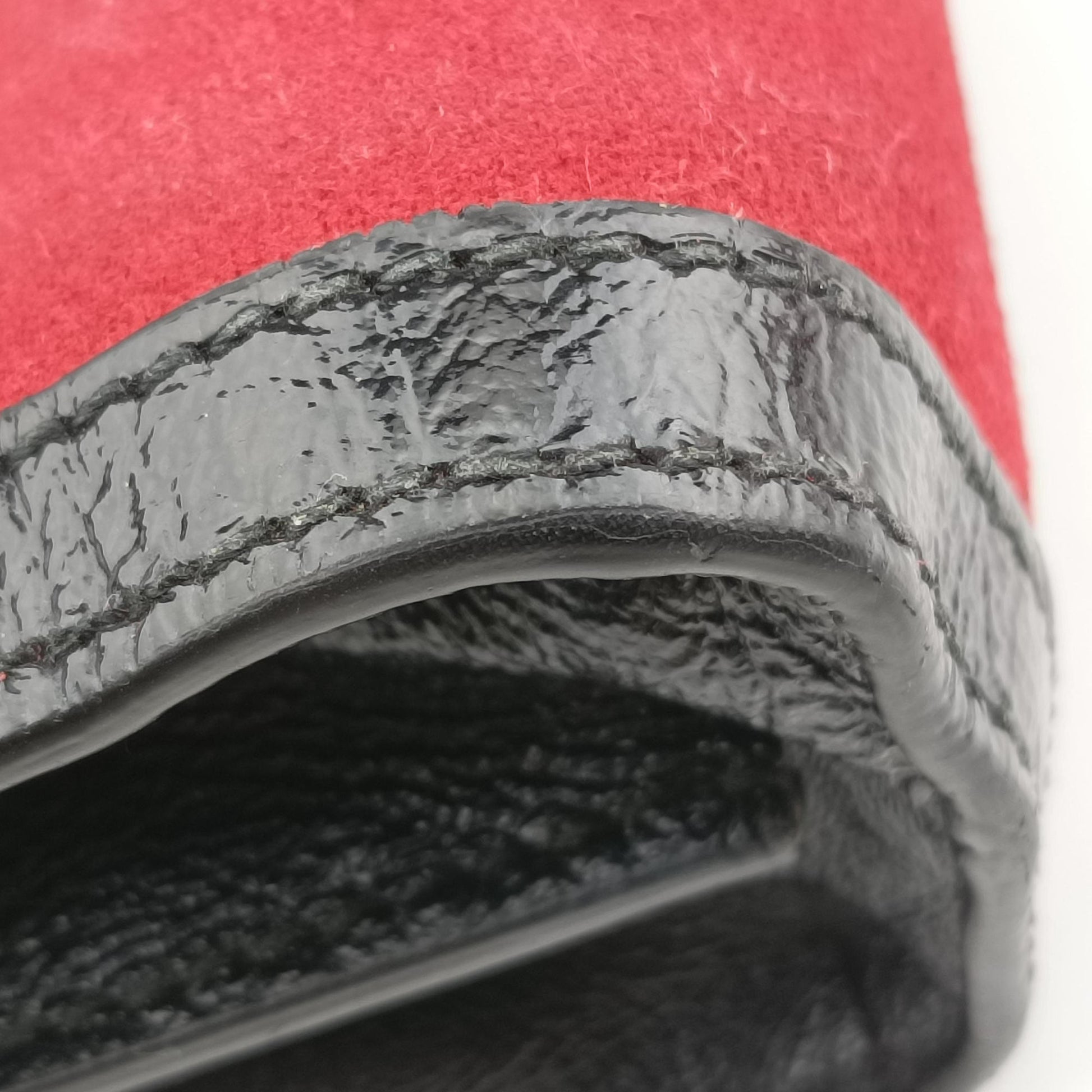 Ophidia Red×Black Suede×Patent 503877 D024101566オフィディア レッド×ブラック スエード×パテント 503877 D024101566