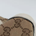 GG Running White×Brown canvas×leather 247183 G010855877GGランニング ホワイト×ブラウン キャンバス×レザー 247183 G010855877