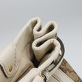 GG Running White×Brown canvas×leather 247183 G010855877GGランニング ホワイト×ブラウン キャンバス×レザー 247183 G010855877