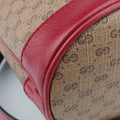 Doraemon collaboration Brown x red PVC coated canvas×Leather 655597 I034136487ドラえもんコラボ ブラウンxレッド PVCコーティングキャンバス×レザー 655597 I034136487