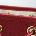 Doraemon collaboration Brown x red PVC coated canvas×Leather 655597 I034136487ドラえもんコラボ ブラウンxレッド PVCコーティングキャンバス×レザー 655597 I034136487