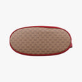 Doraemon collaboration Brown x red PVC coated canvas×Leather 655597 I034136487ドラえもんコラボ ブラウンxレッド PVCコーティングキャンバス×レザー 655597 I034136487