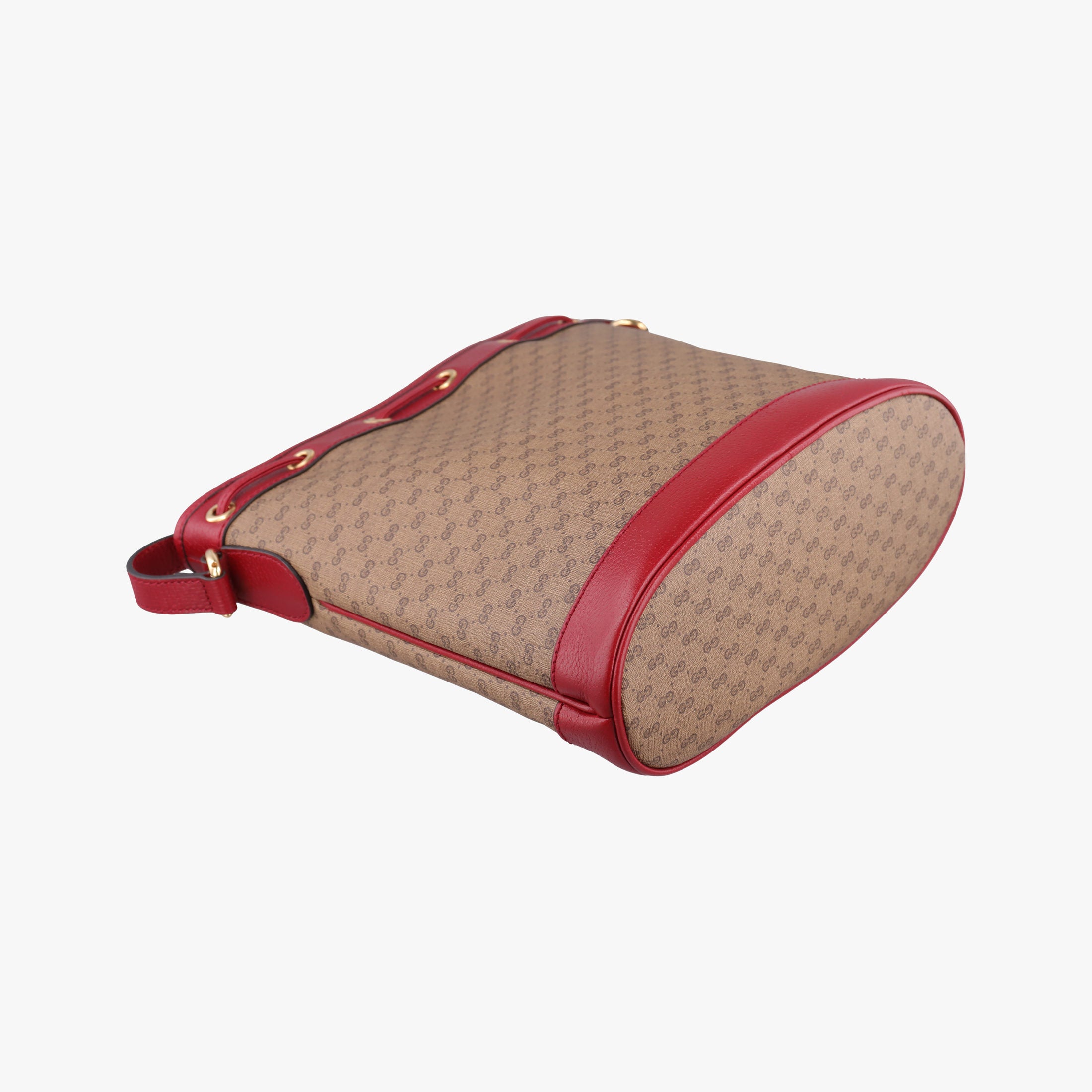 Doraemon collaboration Brown x red PVC coated canvas×Leather 655597 I034136487ドラえもんコラボ ブラウンxレッド PVCコーティングキャンバス×レザー 655597 I034136487