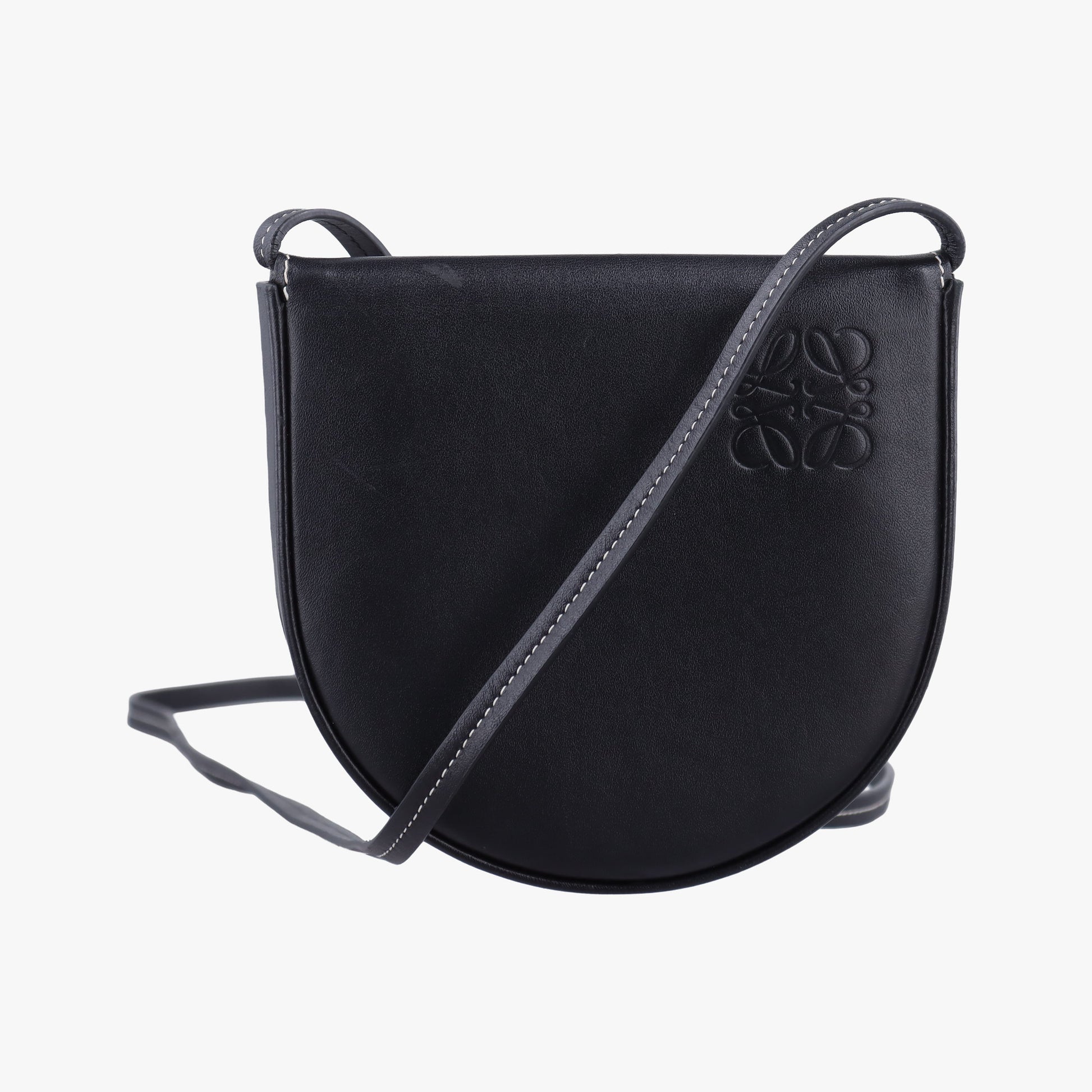 Heel Small Black Leather 101931ヒールポーチ スモール ブラック レザー 101931