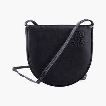 Heel Small Black Leather 101931ヒールポーチ スモール ブラック レザー 101931