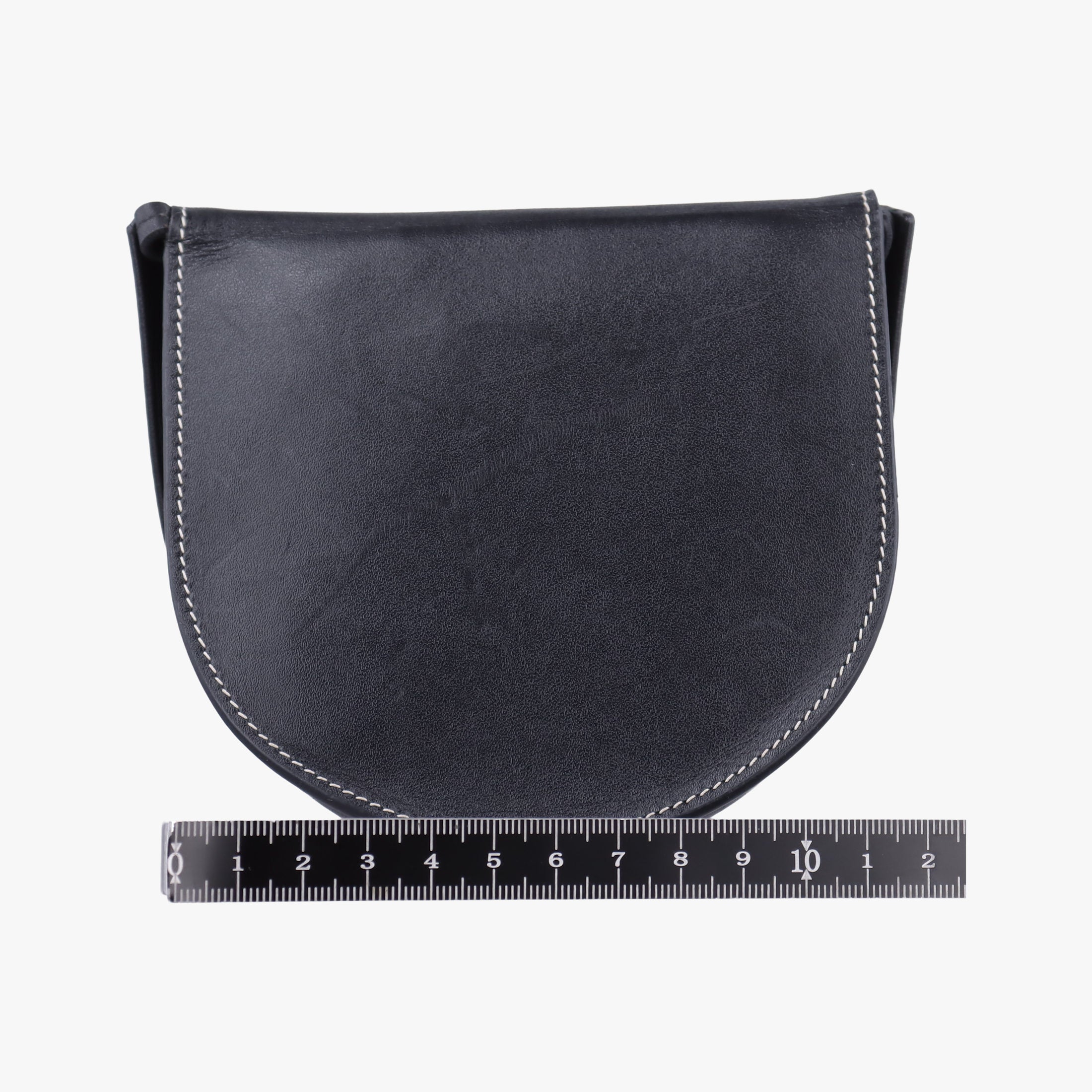 Heel Small Black Leather 101931ヒールポーチ スモール ブラック レザー 101931