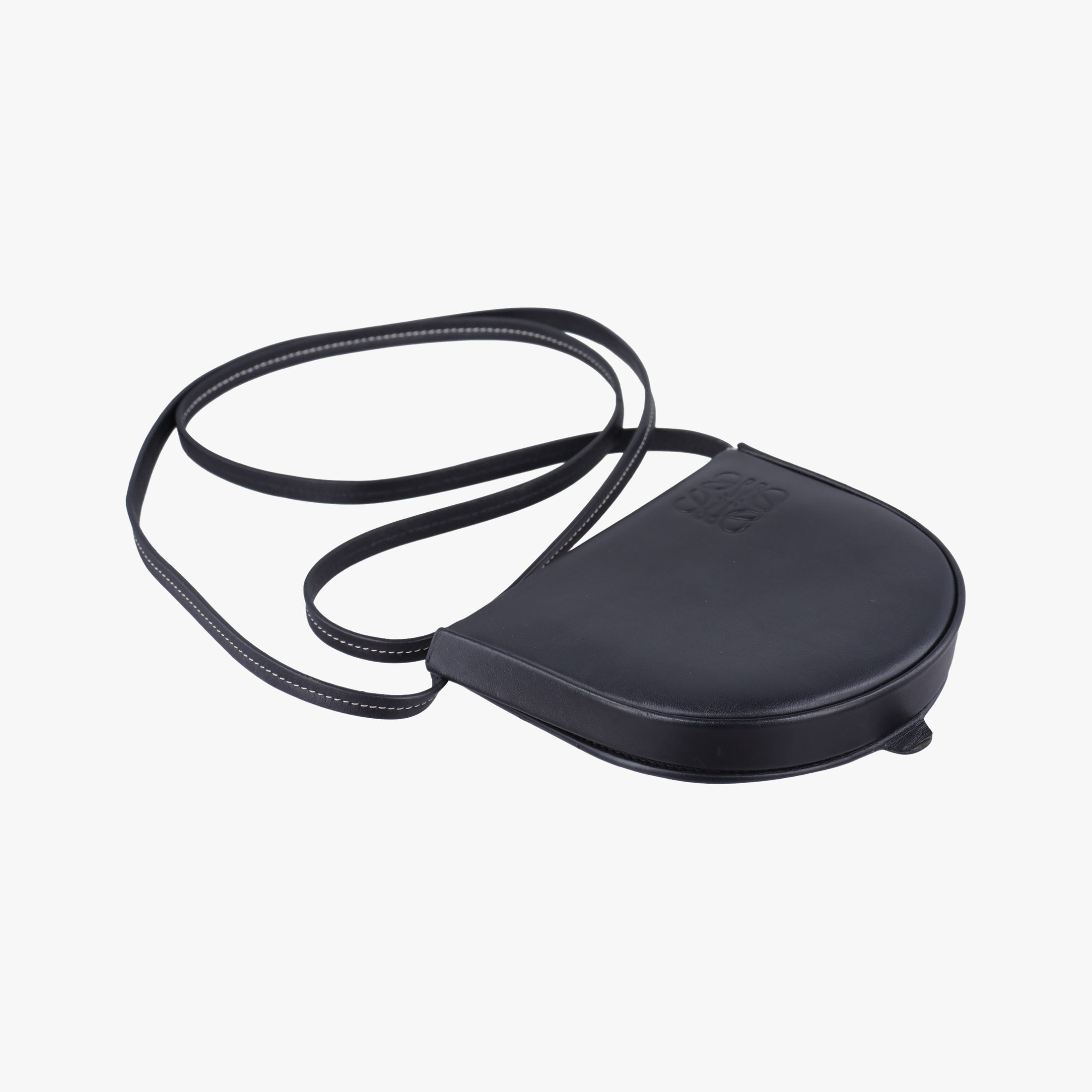 Heel Small Black Leather 101931ヒールポーチ スモール ブラック レザー 101931