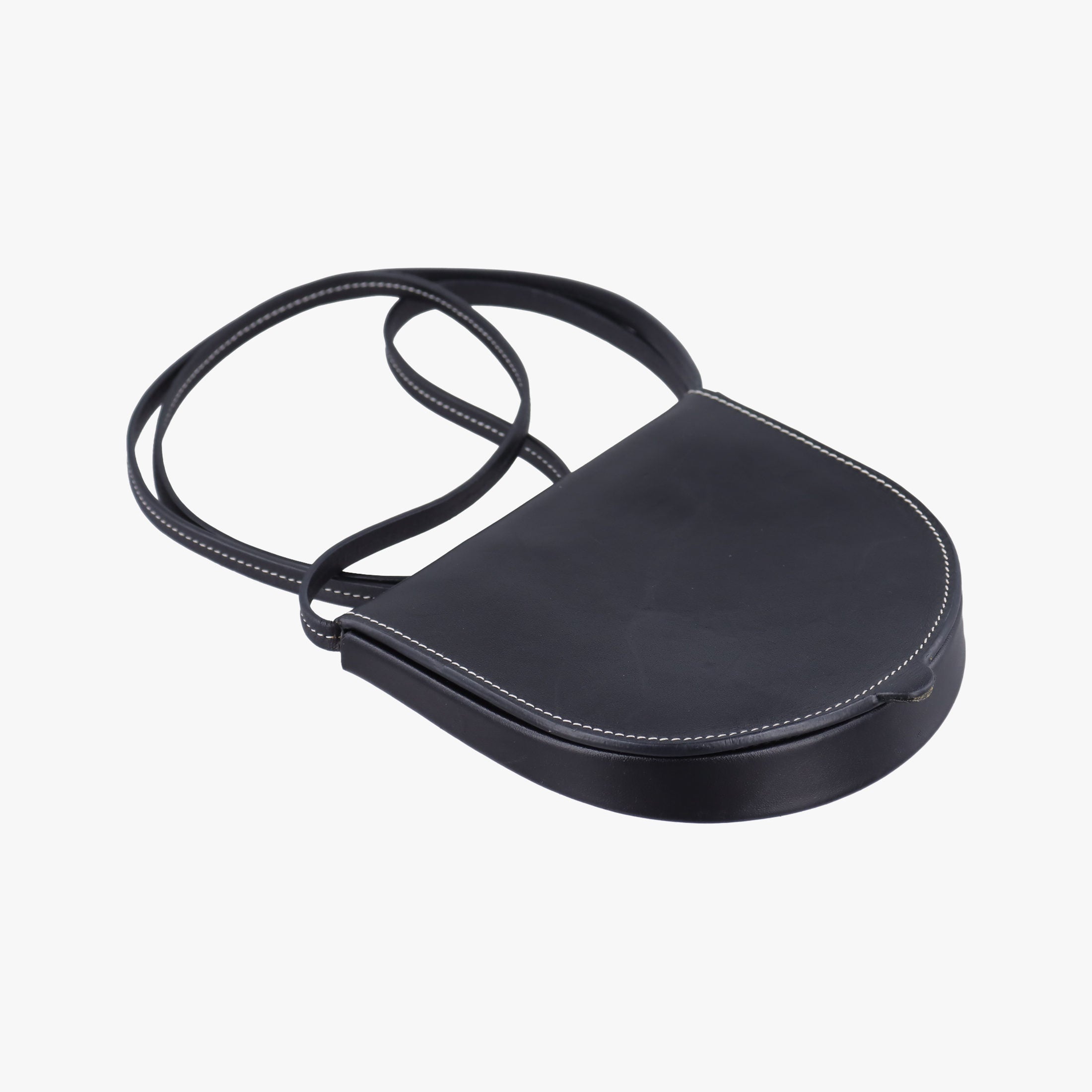 Heel Small Black Leather 101931ヒールポーチ スモール ブラック レザー 101931