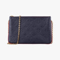 Pochette Double Zip Chain Marine Rouge×Navy Monogram Empreinte M63916 GI3198ポシェット ドゥーブル ジップ チェーン マリーヌルージュ×ネイビー モノグラム アンプラント M63916 GI3198