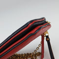 Pochette Double Zip Chain Marine Rouge×Navy Monogram Empreinte M63916 GI3198ポシェット ドゥーブル ジップ チェーン マリーヌルージュ×ネイビー モノグラム アンプラント M63916 GI3198