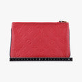 Pochette Double Zip Chain Marine Rouge×Navy Monogram Empreinte M63916 GI3198ポシェット ドゥーブル ジップ チェーン マリーヌルージュ×ネイビー モノグラム アンプラント M63916 GI3198