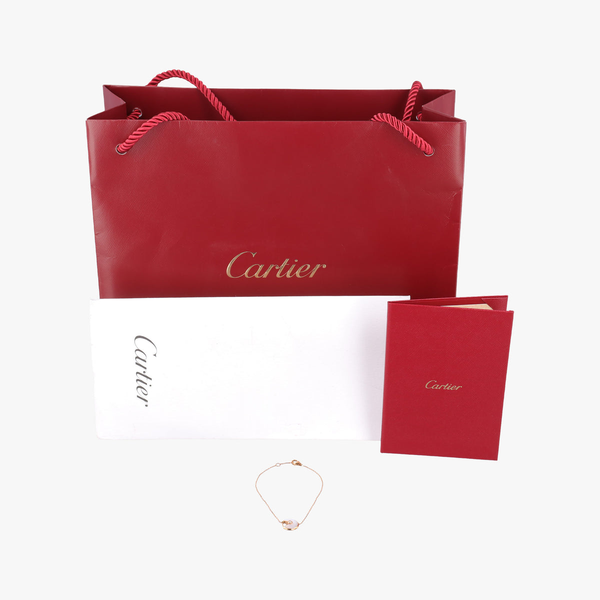 Amulette de Cartier White×golden AU750 B6044017 DBO923アミュレット ドゥ カルティエ ホワイト×ゴールド AU750 B6044017 DBO923