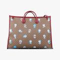 Fujiko-Pro Doraemon Micro GG Supreme Beige × Red × Multicolor PVC coated canvas×Leather 653952 B033864026フジコ プロ ドラえもん マイクロGGスプリーム ベージュ×レッド×マルチカラー PVCコーティングキャンバス×レザー 653952 B033864026
