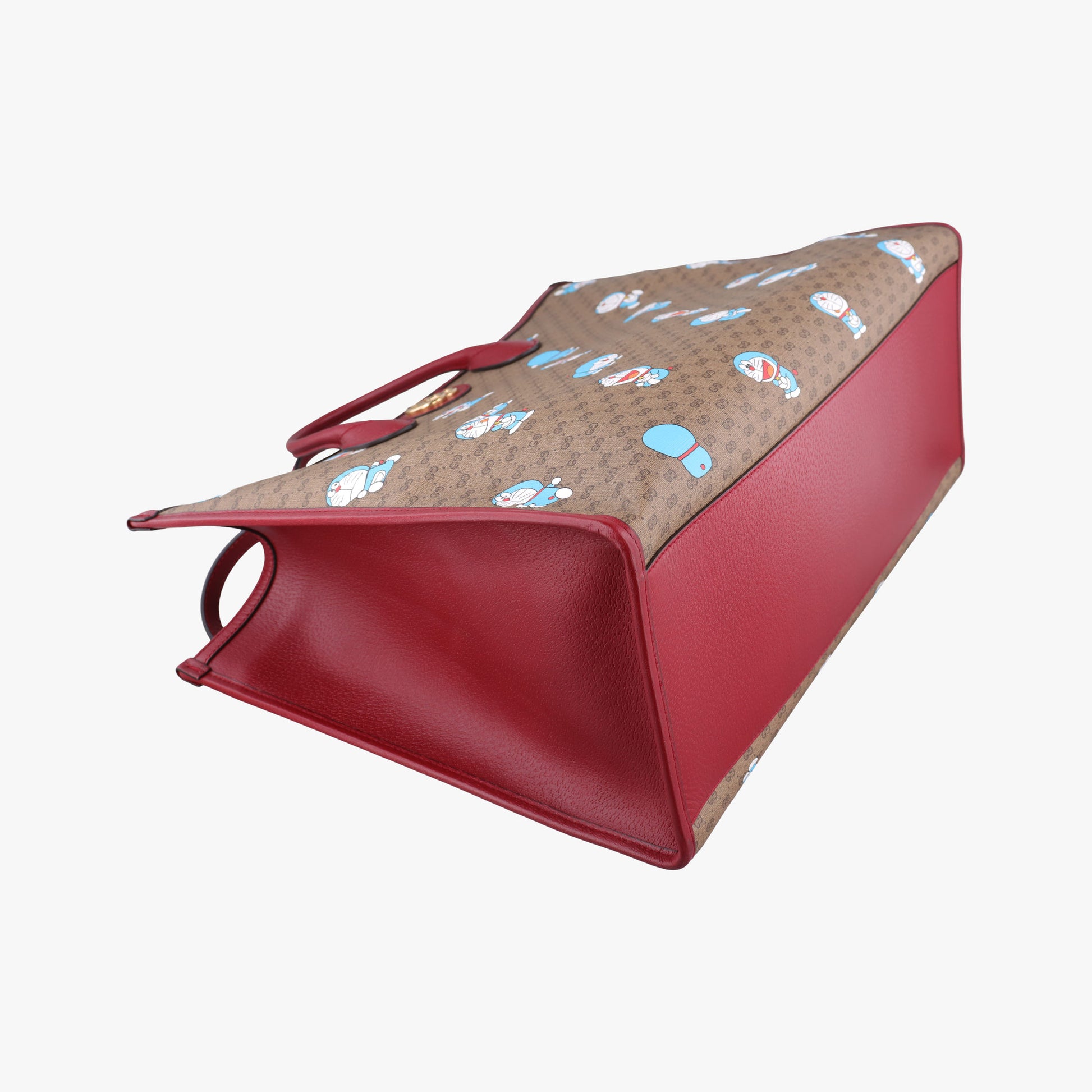 Fujiko-Pro Doraemon Micro GG Supreme Beige × Red × Multicolor PVC coated canvas×Leather 653952 B033864026フジコ プロ ドラえもん マイクロGGスプリーム ベージュ×レッド×マルチカラー PVCコーティングキャンバス×レザー 653952 B033864026