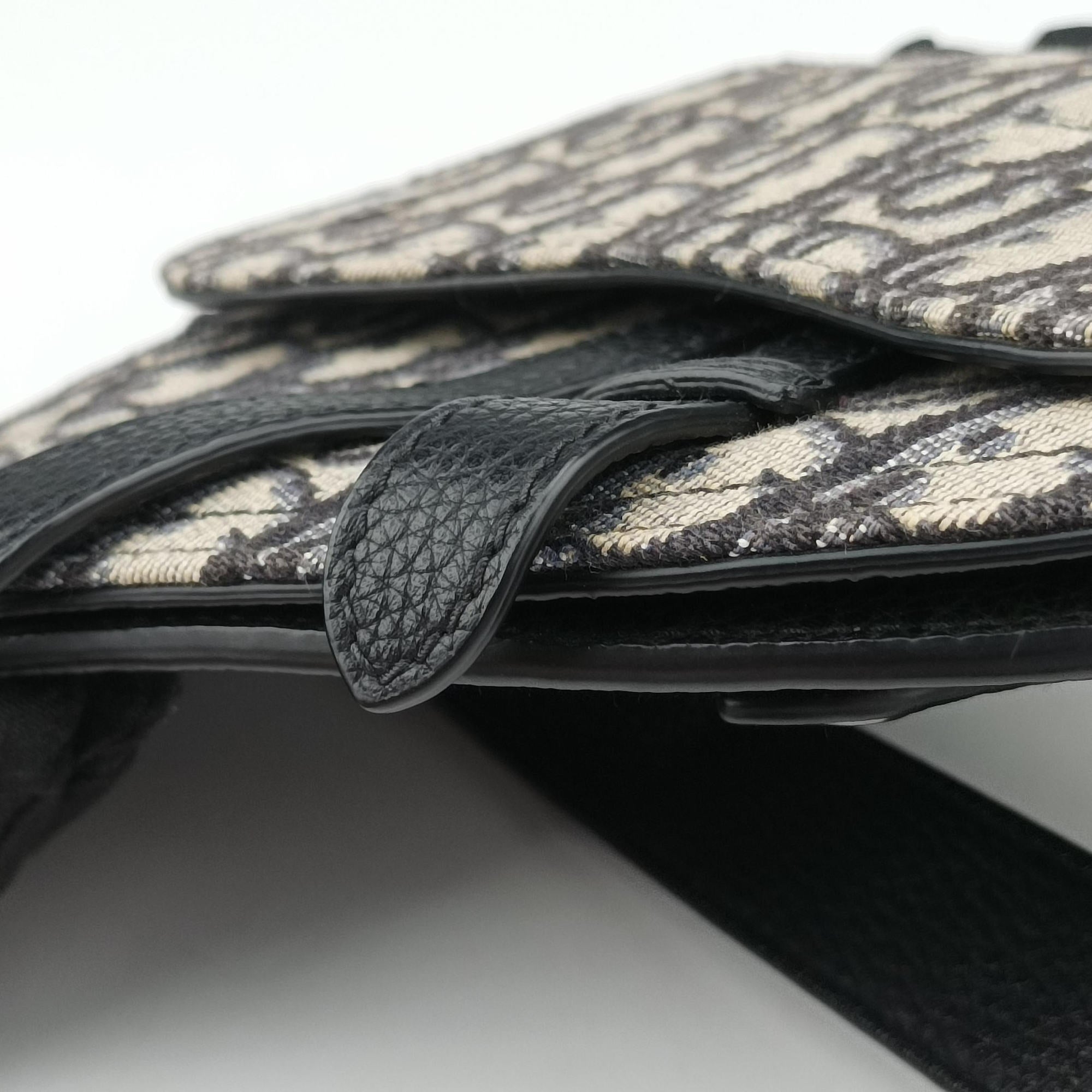 Saddle Gray×Navy×Black Jacquard×Leather 19-BO-0220サドル グレー×ネイビー×ブラック ジャガード×レザー 19-BO-0220