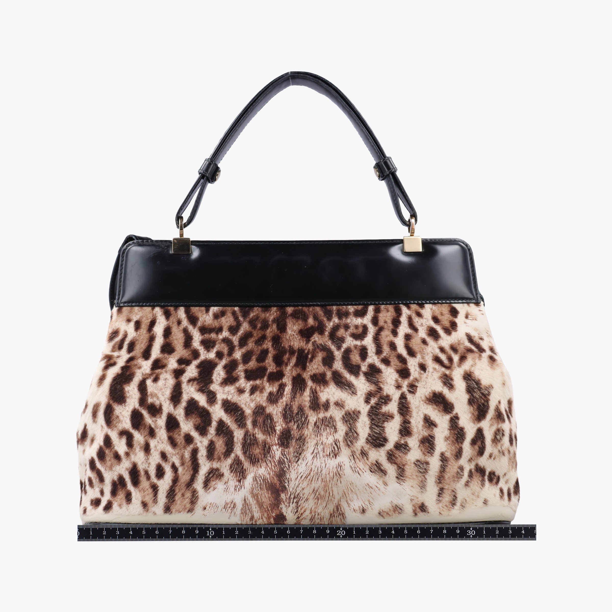 Leopard Print Brown Leather× Fur AX.G12.35146レオパード 豹柄 ブラウン レザー ×ファー AX.G12.35146