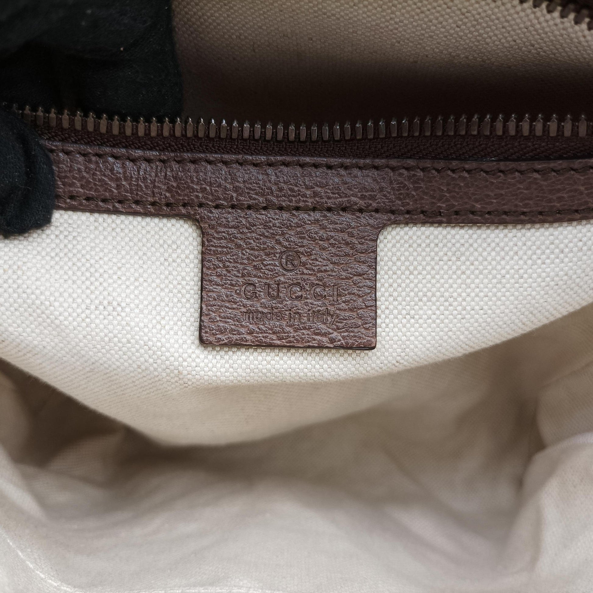 Ophidia brown×Beige PVC coated canvas×Leather 547926 G028721247オフィディア ブラウン×ベージュ PVCコーティングキャンバス×レザー 547926 G028721247