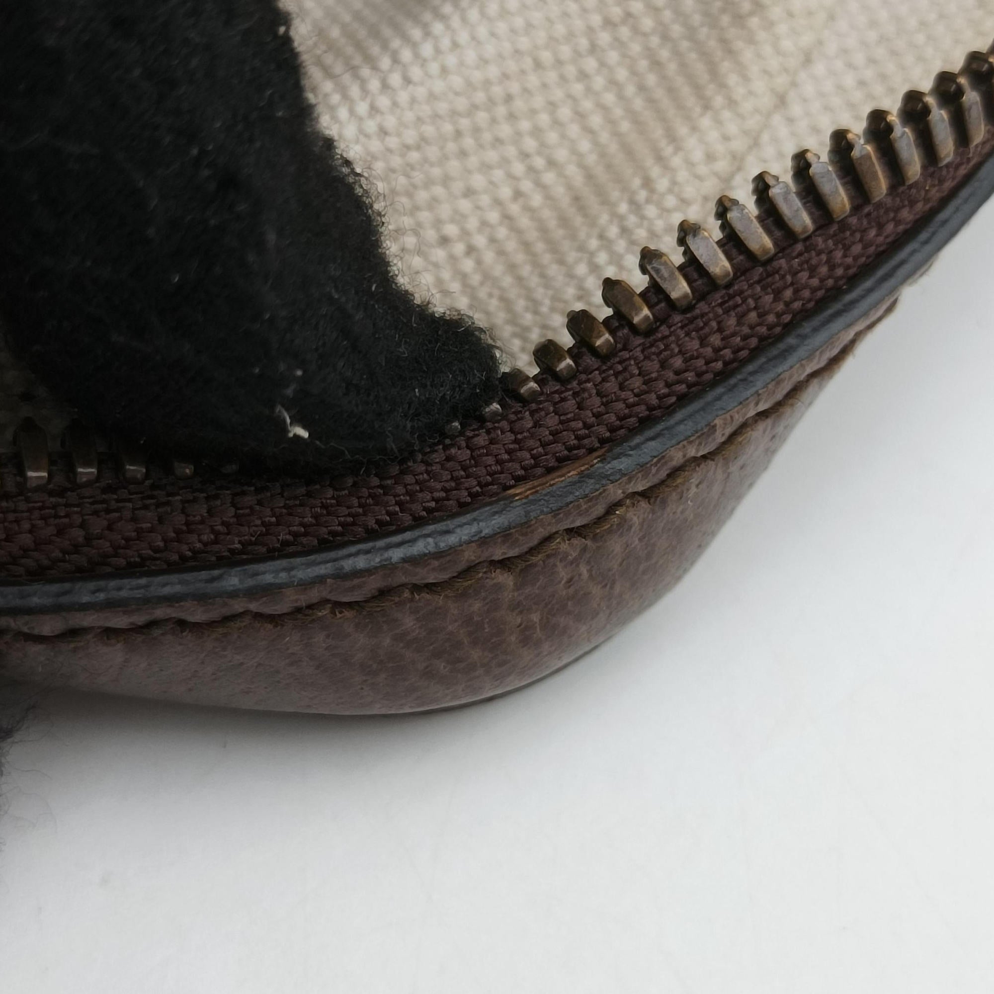 Ophidia brown×Beige PVC coated canvas×Leather 547926 G028721247オフィディア ブラウン×ベージュ PVCコーティングキャンバス×レザー 547926 G028721247