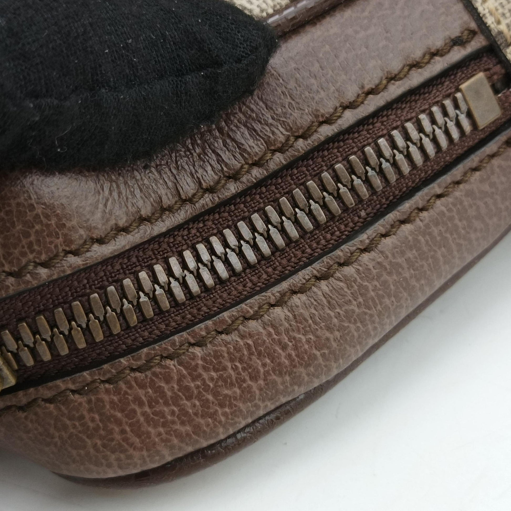 Ophidia brown×Beige PVC coated canvas×Leather 547926 G028721247オフィディア ブラウン×ベージュ PVCコーティングキャンバス×レザー 547926 G028721247