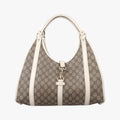 Jackie Brown×White PVC coated canvas×Leather 203494 A4131779ジャッキー ブラウン×ホワイト PVCコーティングキャンバス×レザー 203494 A4131779