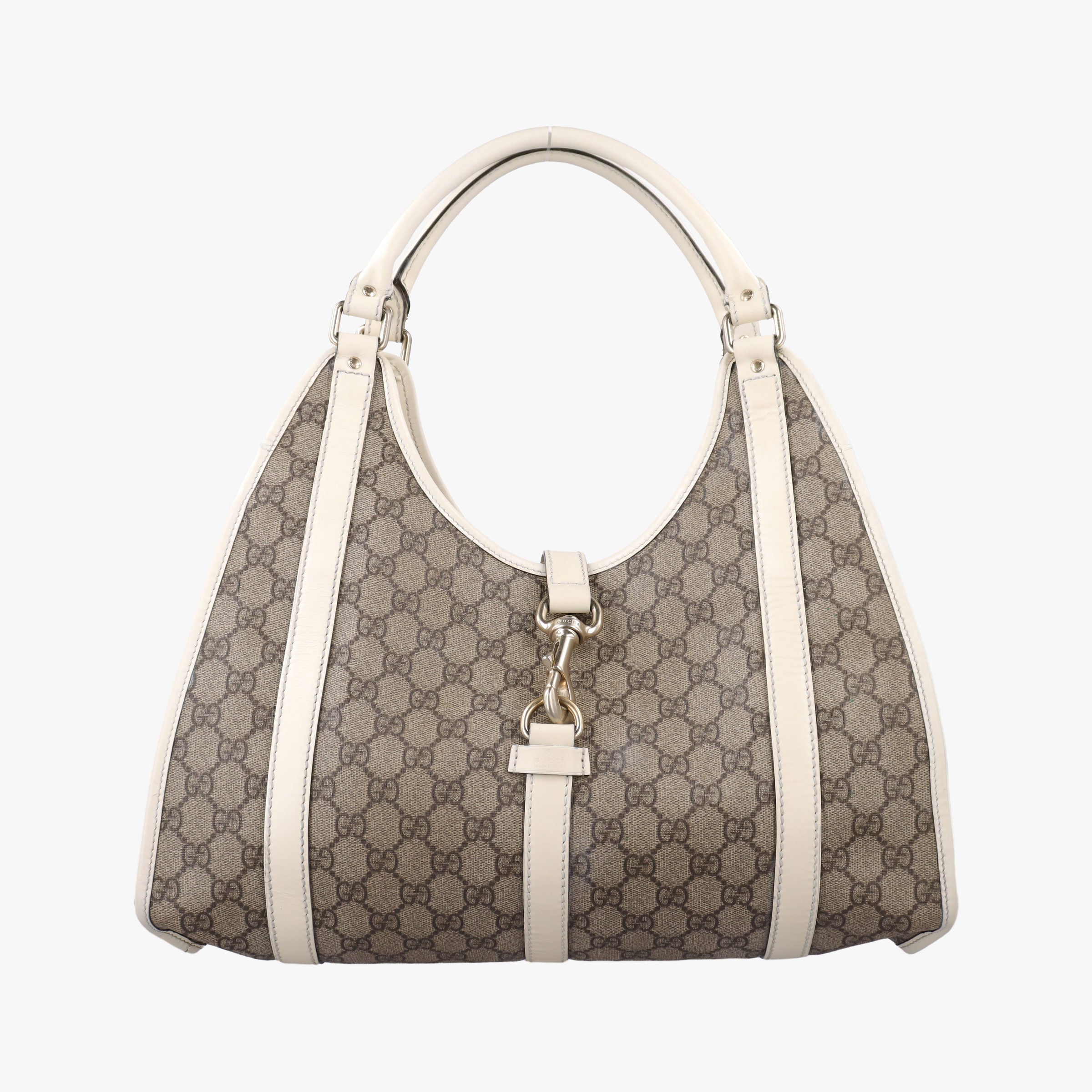 Jackie Brown×White PVC coated canvas×Leather 203494 A4131779ジャッキー ブラウン×ホワイト PVCコーティングキャンバス×レザー 203494 A4131779