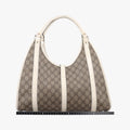 Jackie Brown×White PVC coated canvas×Leather 203494 A4131779ジャッキー ブラウン×ホワイト PVCコーティングキャンバス×レザー 203494 A4131779
