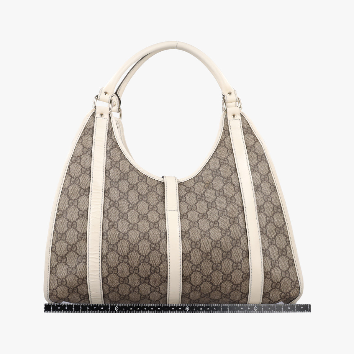 Jackie Brown×White PVC coated canvas×Leather 203494 A4131779ジャッキー ブラウン×ホワイト PVCコーティングキャンバス×レザー 203494 A4131779