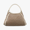Guccissima Beige x Brown Canvas×Leather 282297 G012747145グッチシマ ベージュ×ブラウン キャンバス×レザー 282297 G012747145