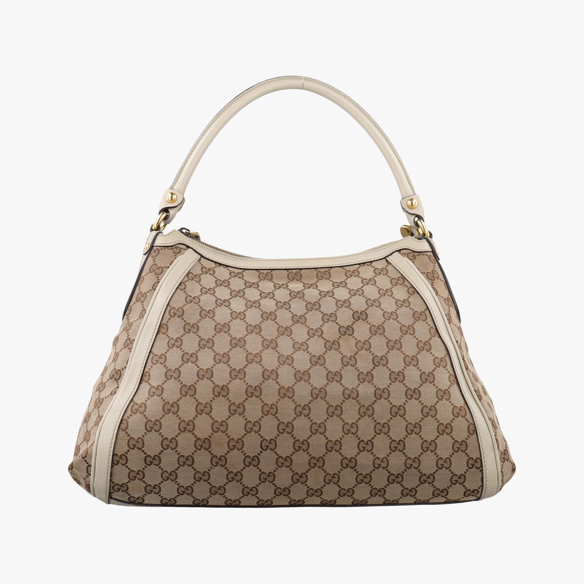 Guccissima Beige x Brown Canvas×Leather 282297 G012747145グッチシマ ベージュ×ブラウン キャンバス×レザー 282297 G012747145