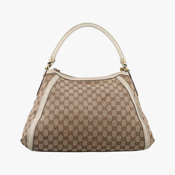 Guccissima Beige x Brown Canvas×Leather 282297 G012747145グッチシマ ベージュ×ブラウン キャンバス×レザー 282297 G012747145
