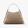 Guccissima Beige x Brown Canvas×Leather 282297 G012747145グッチシマ ベージュ×ブラウン キャンバス×レザー 282297 G012747145